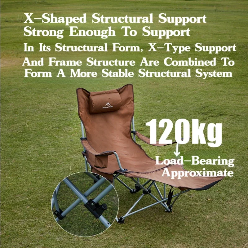 Outdoor Camping Lounge Chairs - MOUNTAINHIKER Upgrade Outdoor 4-speed Adjust Folding