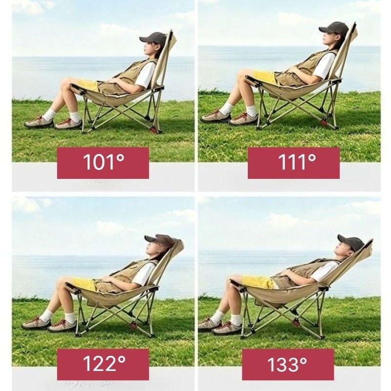 Padded Camping Recliner Chair  - Outdoor Camping Lounge Chairs 评论和价格