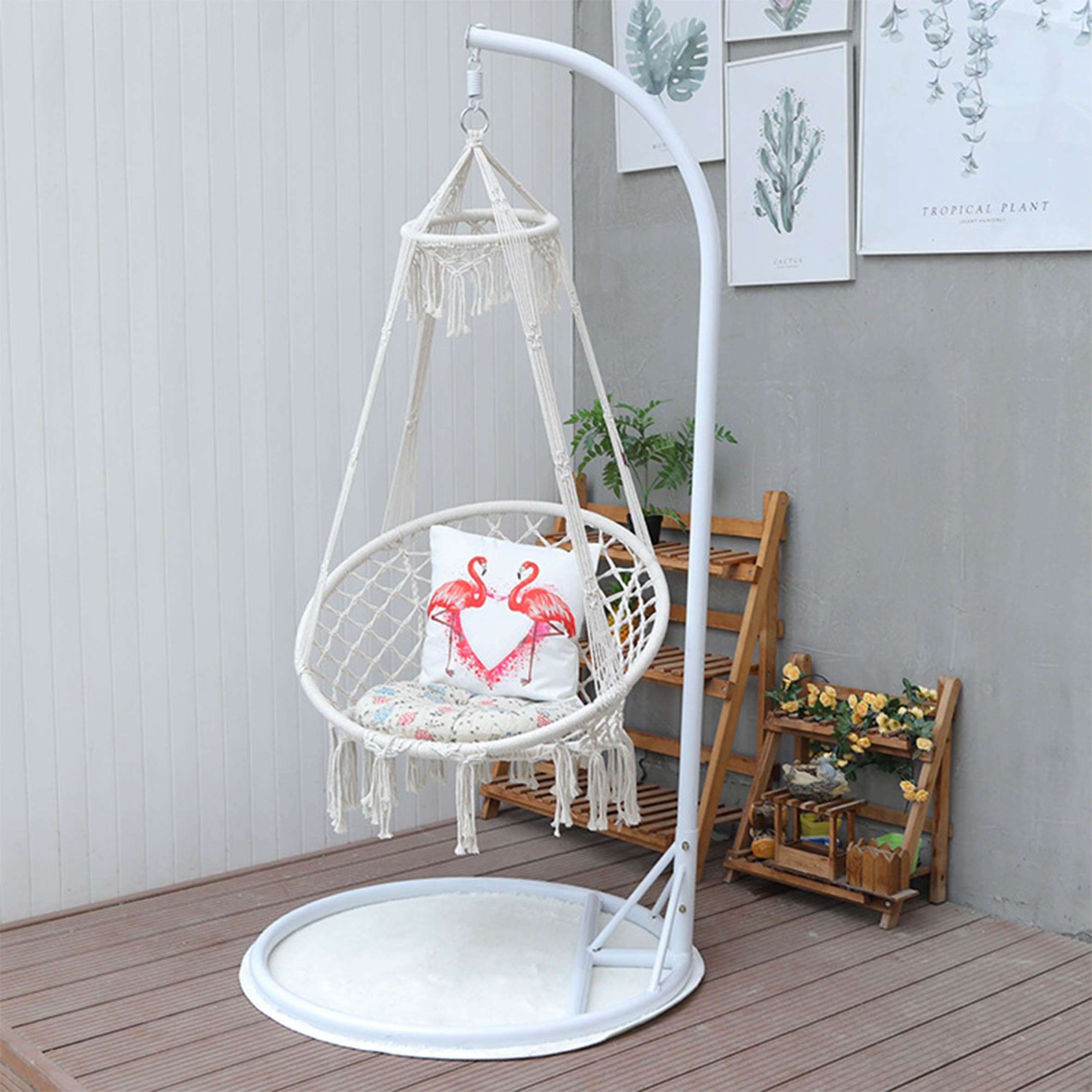 3 Seater Garden Rattan Rope Sw - Outdoor Camping Rocking Chair 评论和价格
