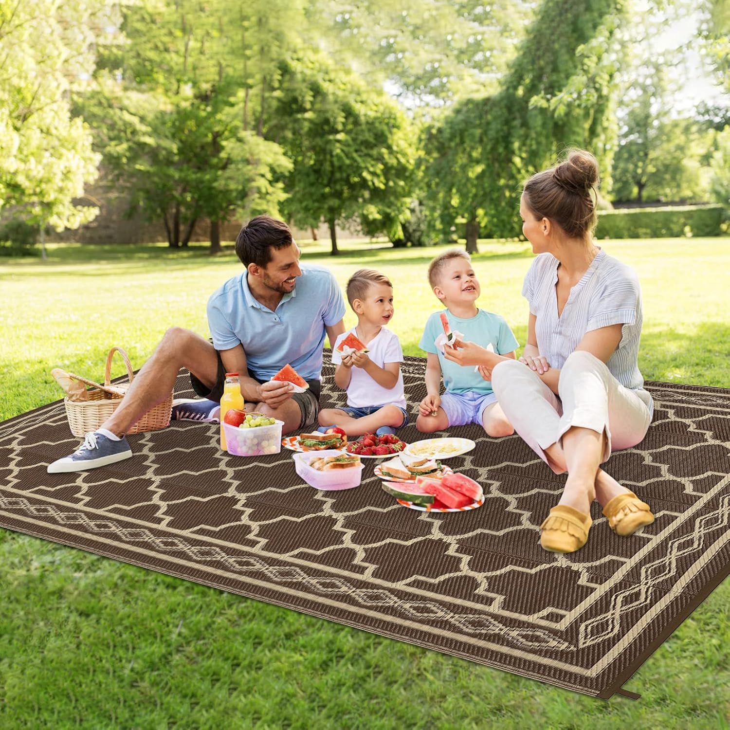 9x12 Reversible Outdoor Patio  - Outdoor Camping Rugs 9X12 评论和价格