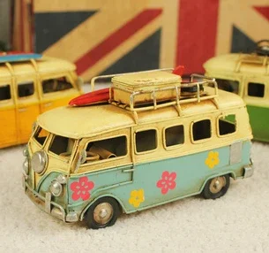 Mini Car Model Retro Classic C - Outdoor Camping Van 评论和价格