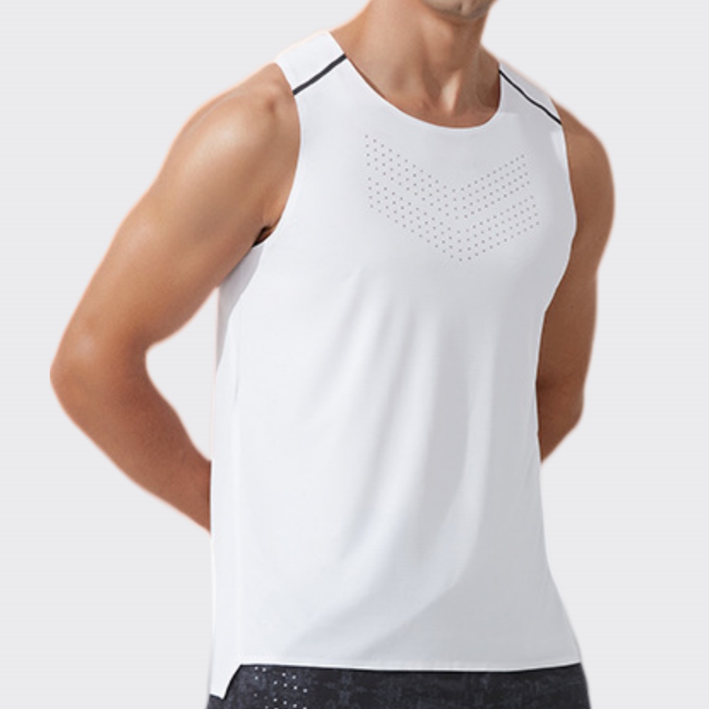 Men Gym Vest Quick Dry Running - Outdoor Camping Logo 评论和价格