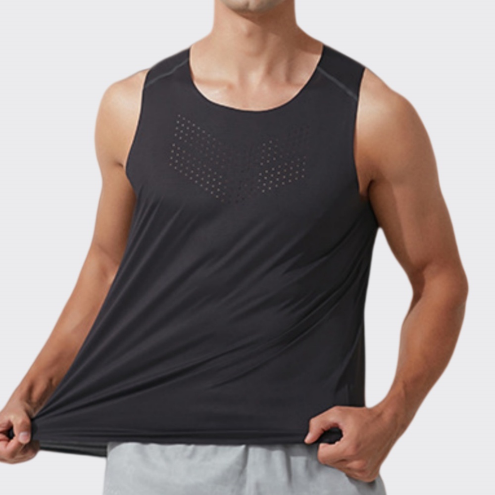 Men Gym Vest Quick Dry Running - Outdoor Camping Logo 评论和价格