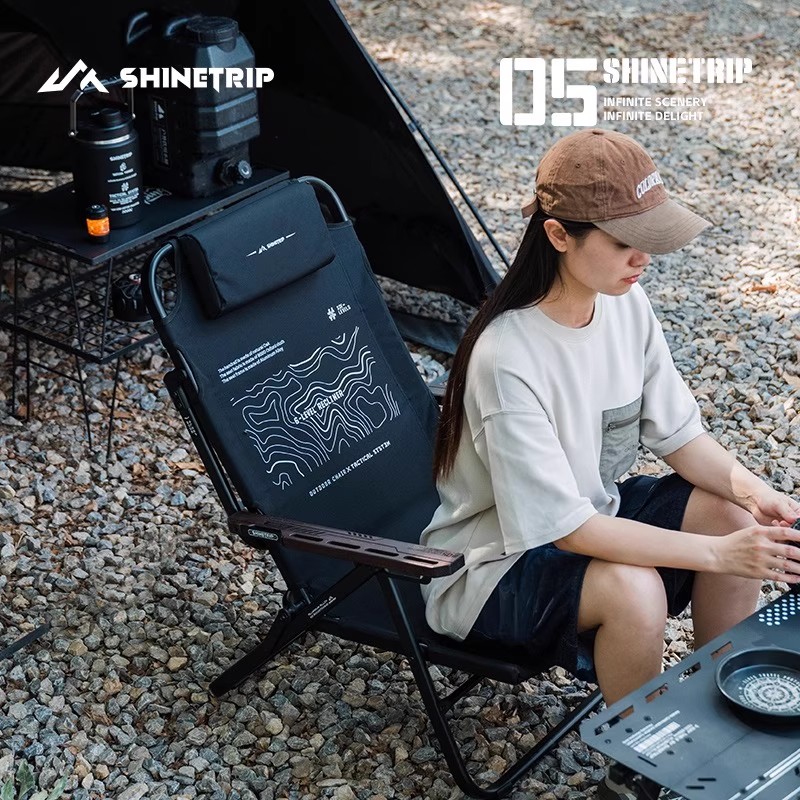 ShineTrip Outdoor Folding Loun - Outdoor Camping Lounge Chairs 评论和价格