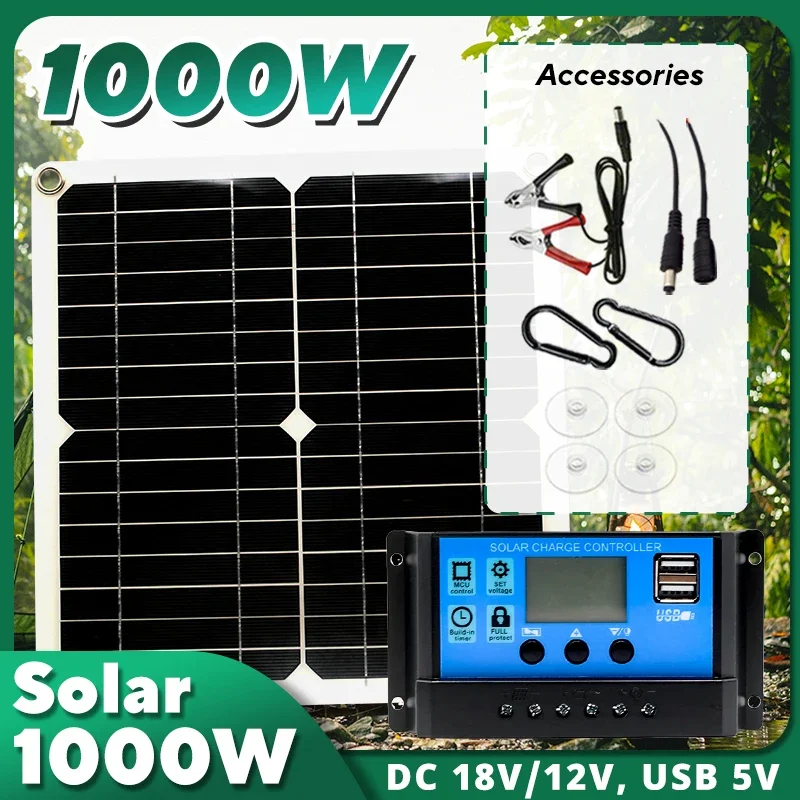 1000W Solar Panel Kit,12V Sola - Outdoor Camping Van 评论和价格