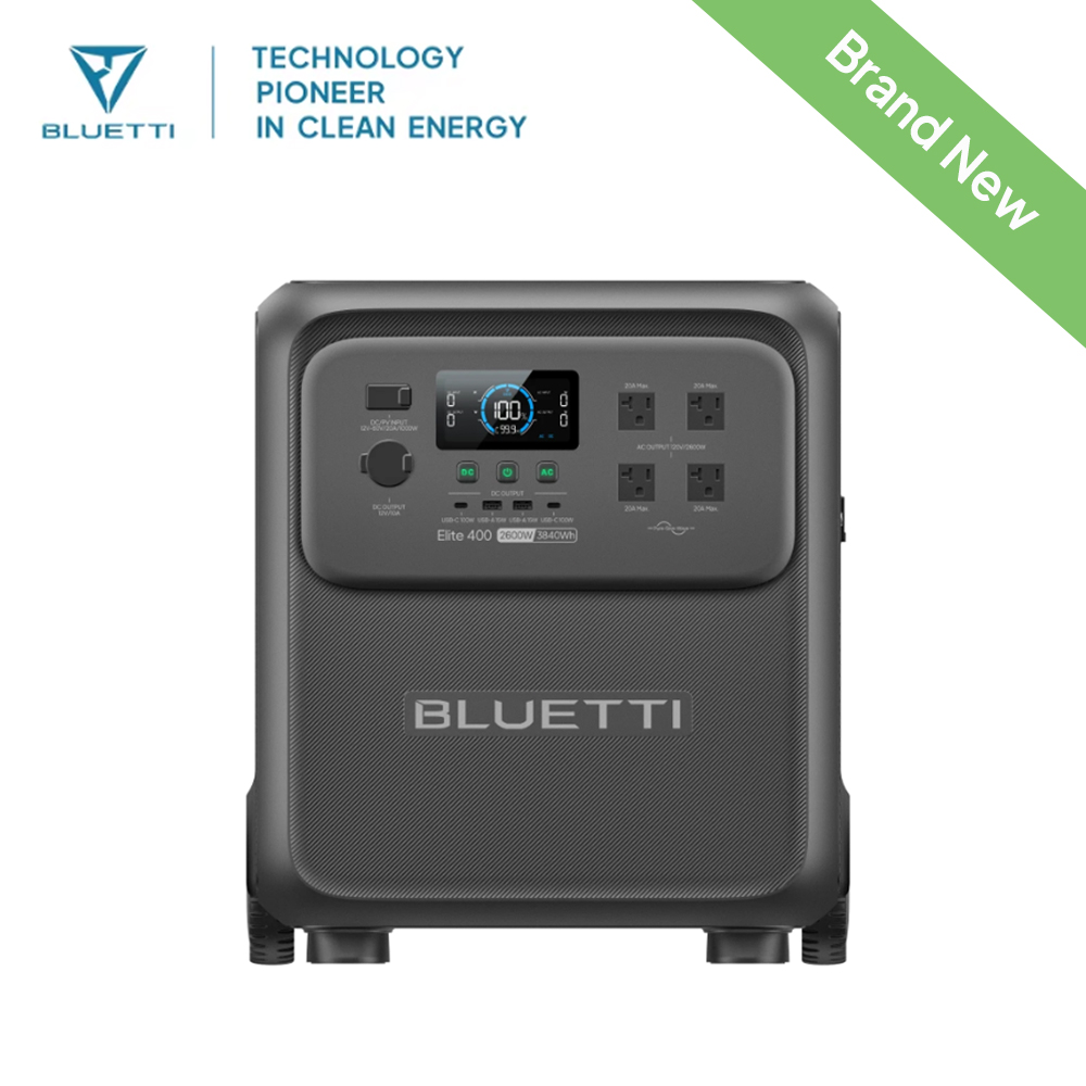 BLUETTI Elite 400 2600W 3840Wh - Outdoor Camping Van 评论和价格