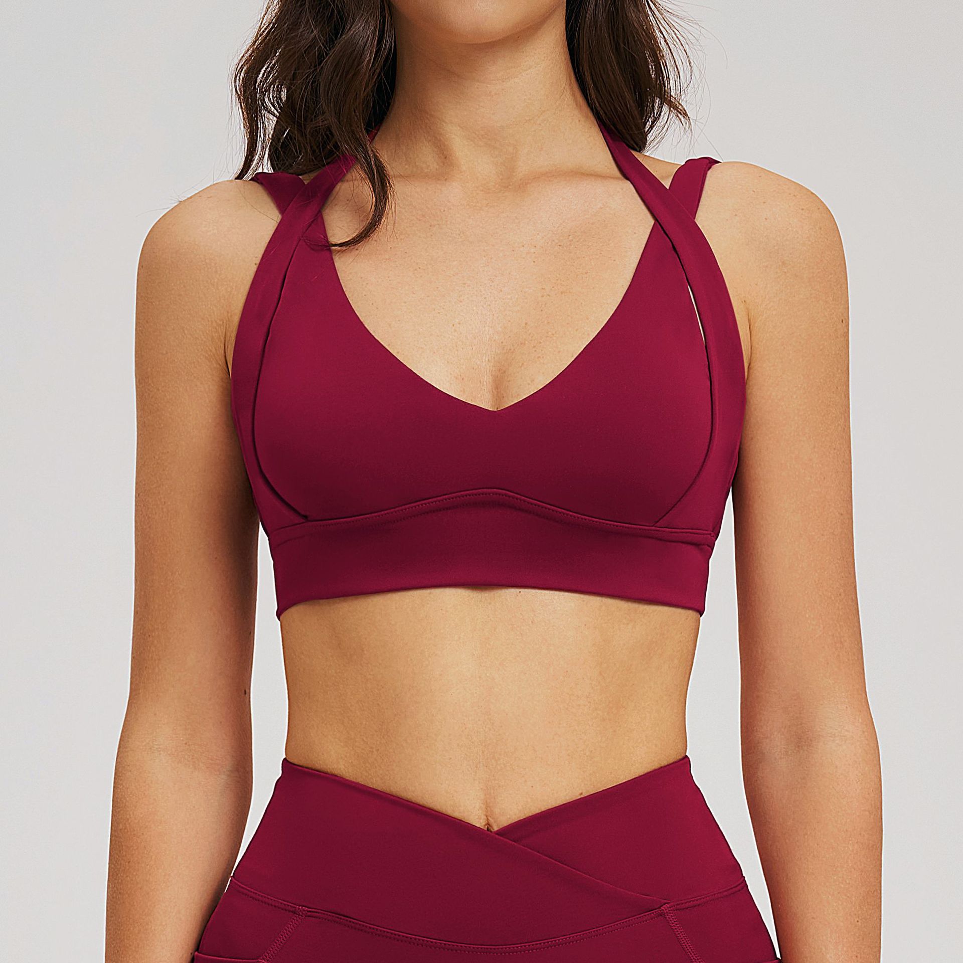 Workout Clothes Woman Gym Top  - Outdoor Camping Logo 评论和价格
