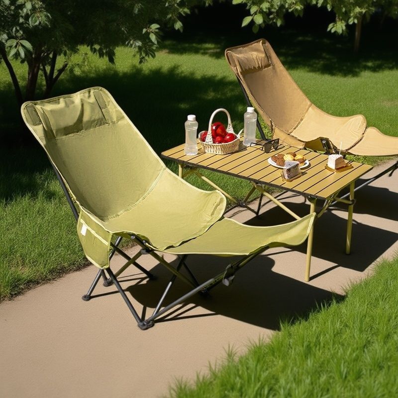Moon chair with four adjustabl - Outdoor Camping Lounge Chairs 评论和价格