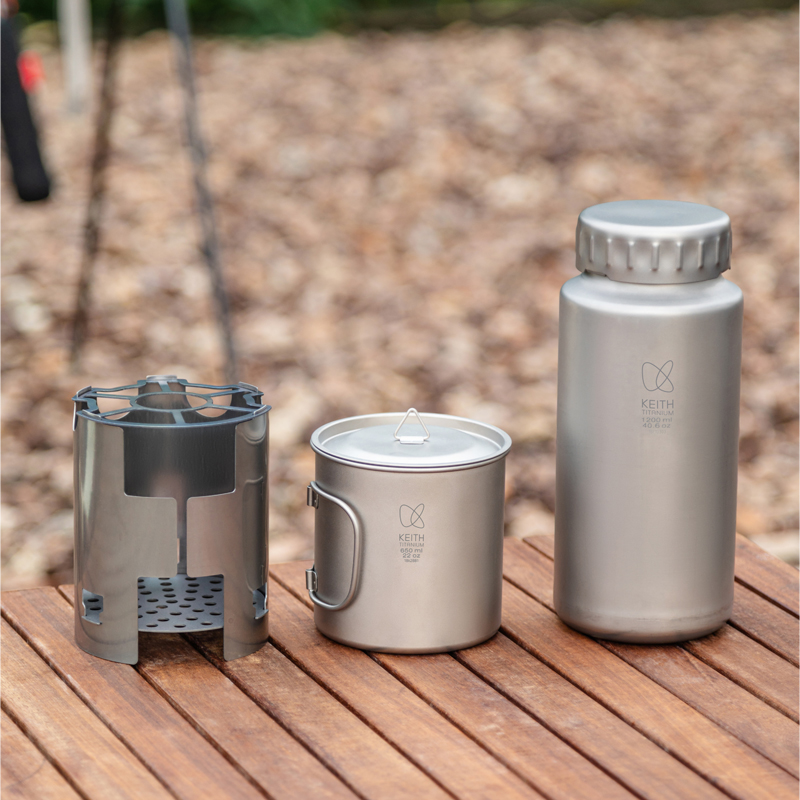 KEITH Pure Titanium Nesting Ca - Outdoor Camping Water Tank 评论和价格