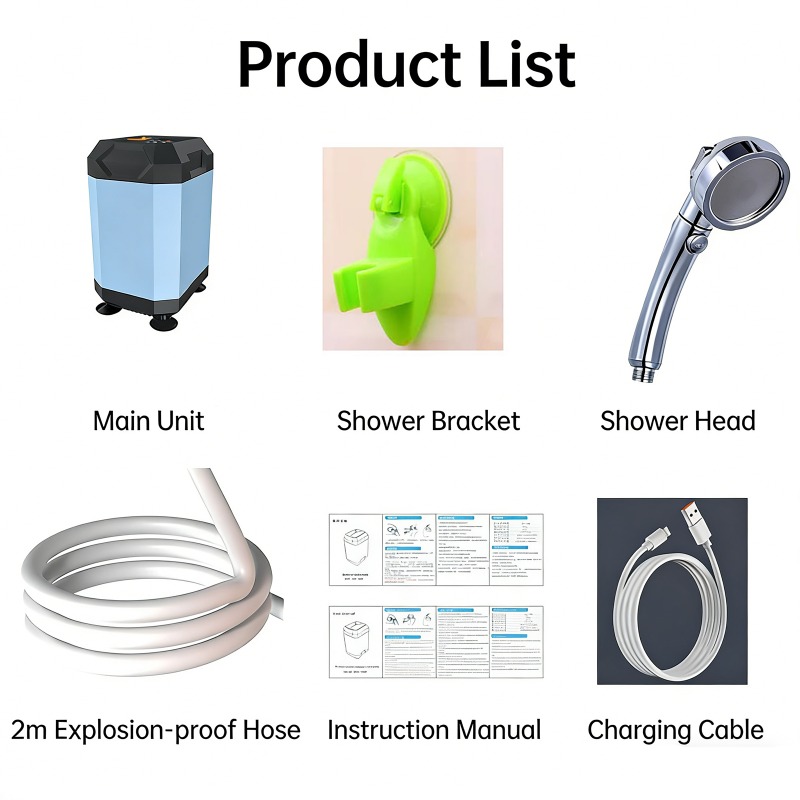 5400mAh/9000mAh Outdoor Portab - Outdoor Camping Shower 评论和价格