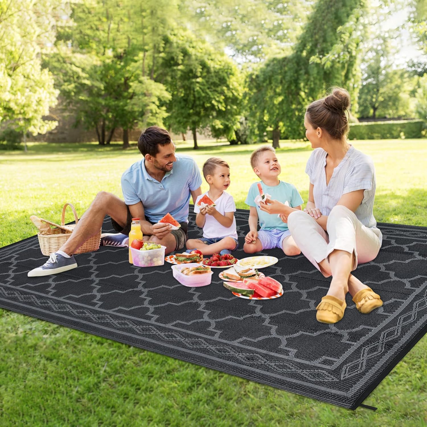 9x12 Large Outdoor Rug – Water - Outdoor Camping Rugs 9X12 评论和价格